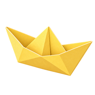 Origami boat